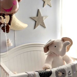 Pottery barn large plush Elephant in cream